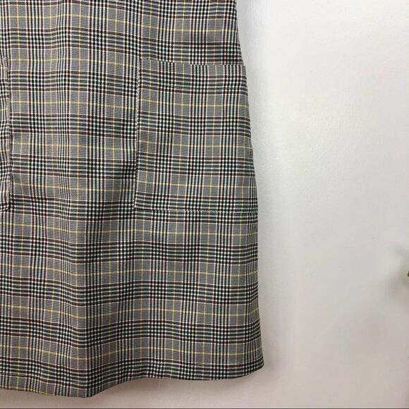 Japna Plaid Overall Mini Dress - Small - Picture 4 of 4